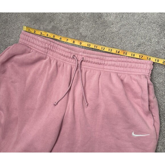 Nike Women's Sportswear Phoenix Fleece High-Waisted Sweatpants XL Pink Gym - Picture 7 of 8